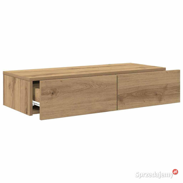 Półka ścienna z szufladami dąb artisian 80x33x17 Warszawa