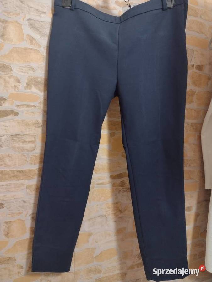 40L ZARAGranatowe spodnie biznesowecygaretki z Kraków
