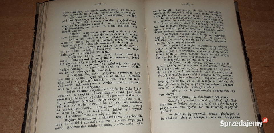 SASKIE OSTATKIT12 KRASZEWSKI Wwa 1899 oprawa Iwno