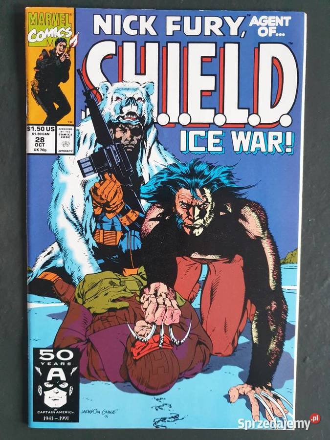 Nick Fury SHIELD 3 komiksy Marvel USA Wolverine Gdynia