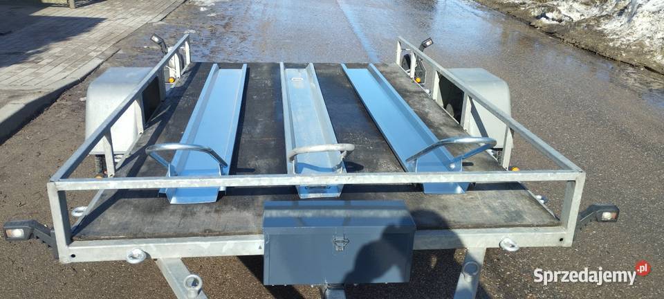 Przyczepka platforma RYDWAN kat B do wynajęcia Miłki