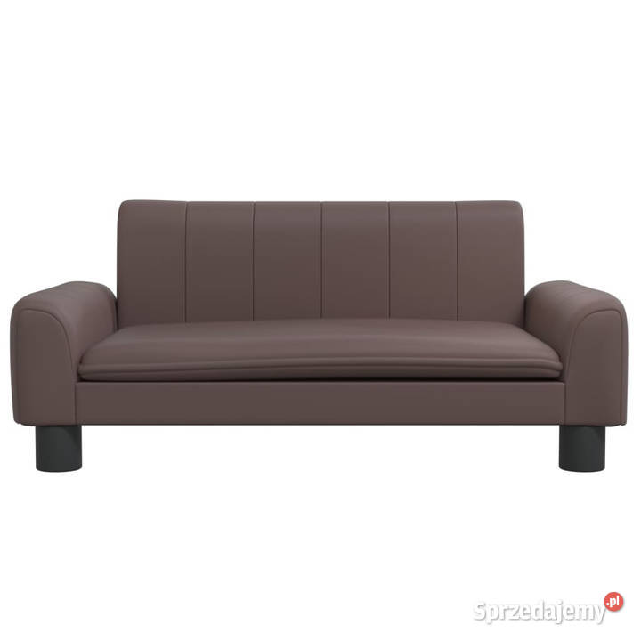 Sofa dzieci brązowa 70x45x30 sztuczna skóra mazowieckie Warszawa