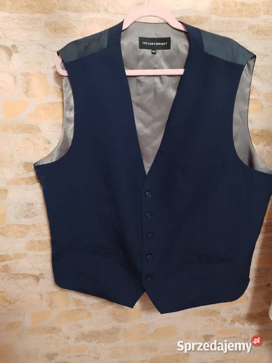 3XL Taylor Wright Granatowa kamizelka Odzież wyjściowa Kraków