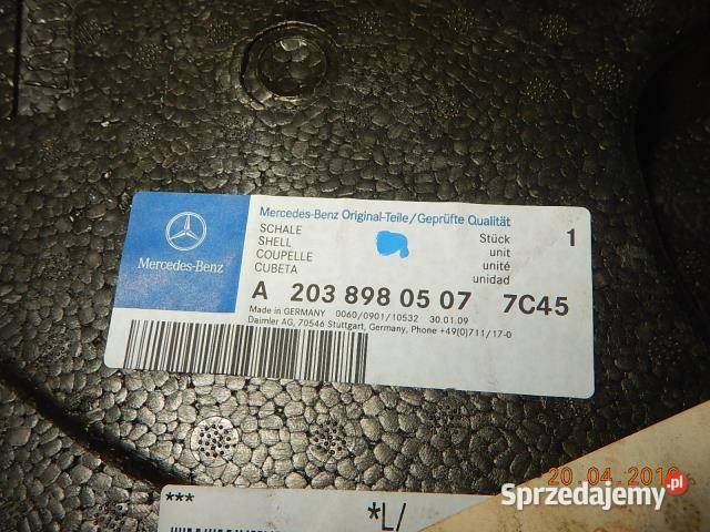 WKŁAD BAGAŻNIKA MERCEDES C KLASA W203