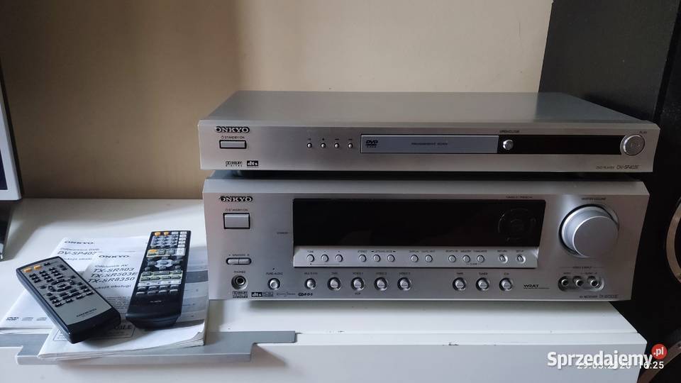 Amplituner i DVD ONKYO TXSR503E Dvd DVSP403E Poznań