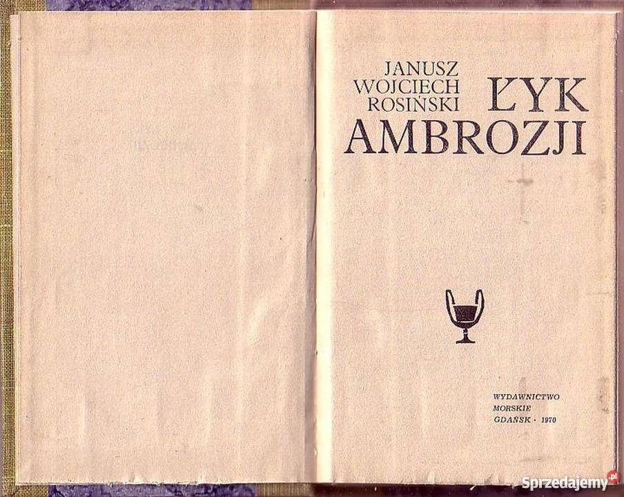 0623 ŁYK AMBROZJI JANUSZ WOJCIECH ROSIŃSKI literatura piękna - proza polska Czyrna