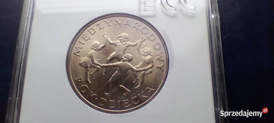 Stare monety 20 złotych 1979 Dziecka grading Numizmatyka Lesko