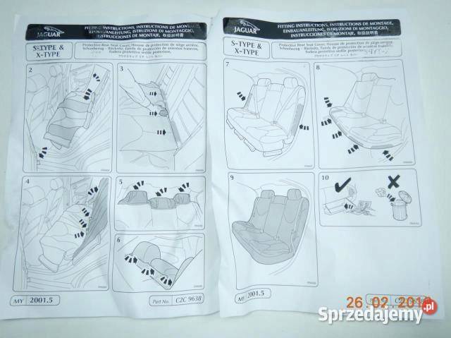 OSŁONA TAPICERKA KANAPY TYŁ JAGUAR XTYPE 0208