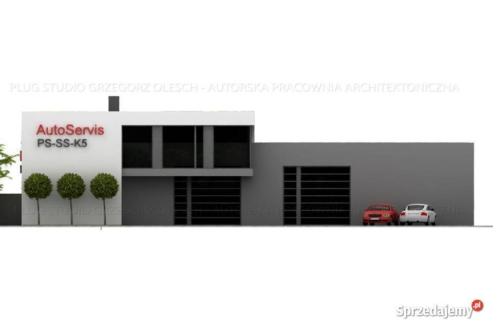 warsztat samochodowy pawilon projekt Biznes i Przemysł Łódź