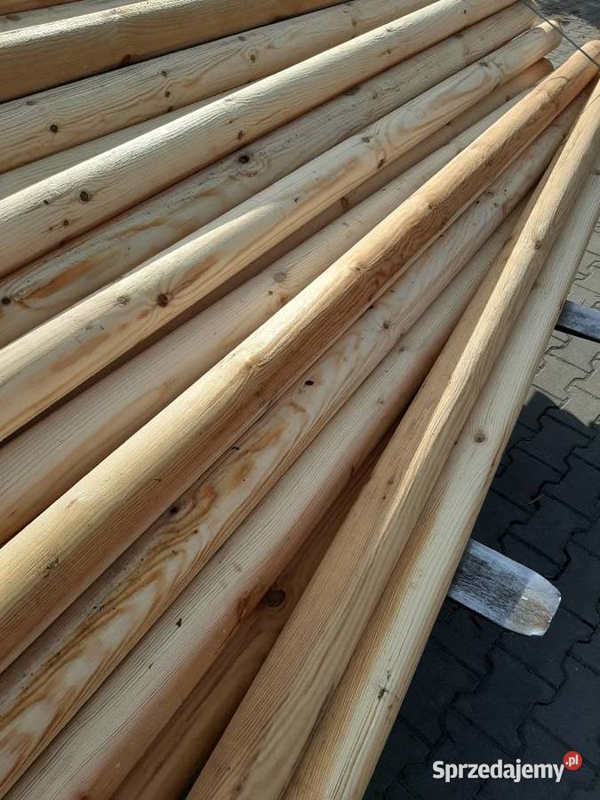 słupki toczone okrąglaki wałki drewniane wielkopolskie sprzedam