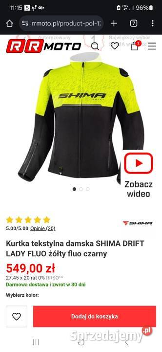 Kurtka motocyklowa shima