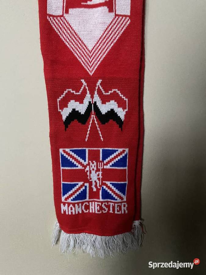 Vintage szal piłkarski MANCHESTER UNITED UNIKAT Wrocław