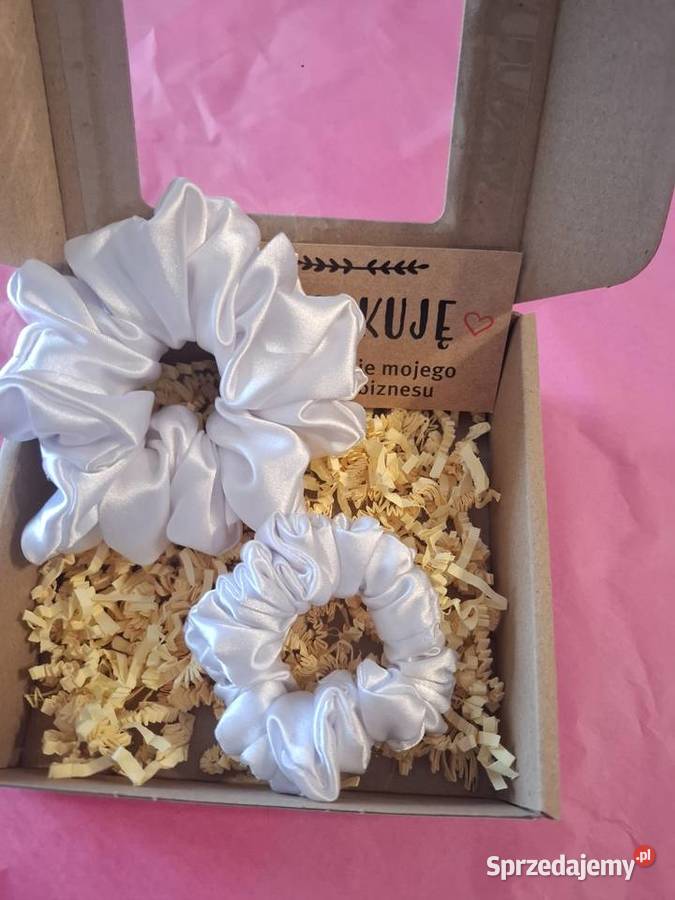 Zestaw mana i córka 2 scrunchie handmade sprzedam