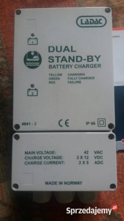 LADAC 4041LBC Dual StandBy Battery Charger 42VAC Żeglarstwo pomorskie Krępa Słupska sprzedam