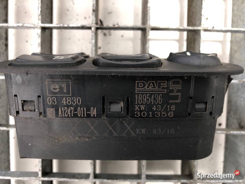 PRZEŁĄCZNIK SZYB DAF XF 1895436 Ciągnik siodłowy sprzedam
