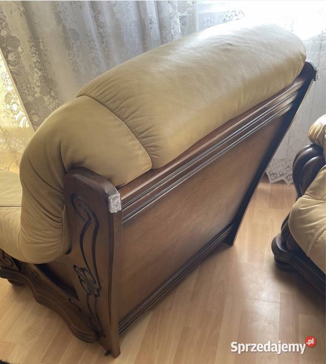Sprzedam Skórzane Sofę 2 fotele Meble mazowieckie Garwolin