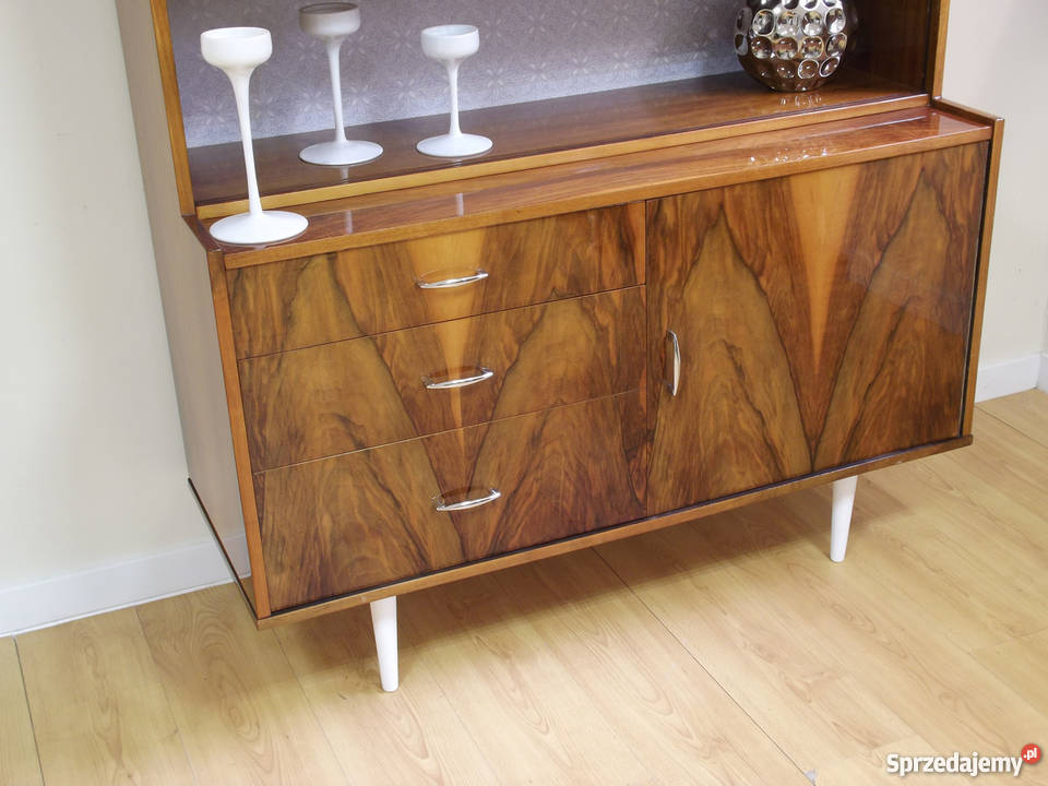 Kredens Biblioteczka Witryna RETRO vintage PRL 45cm Wrocław