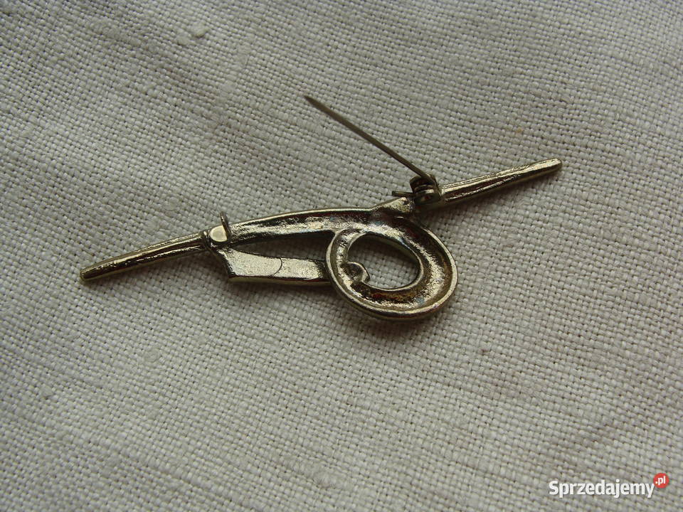 Mosiężna broszka bintage Broszki wielkopolskie Poznań sprzedam
