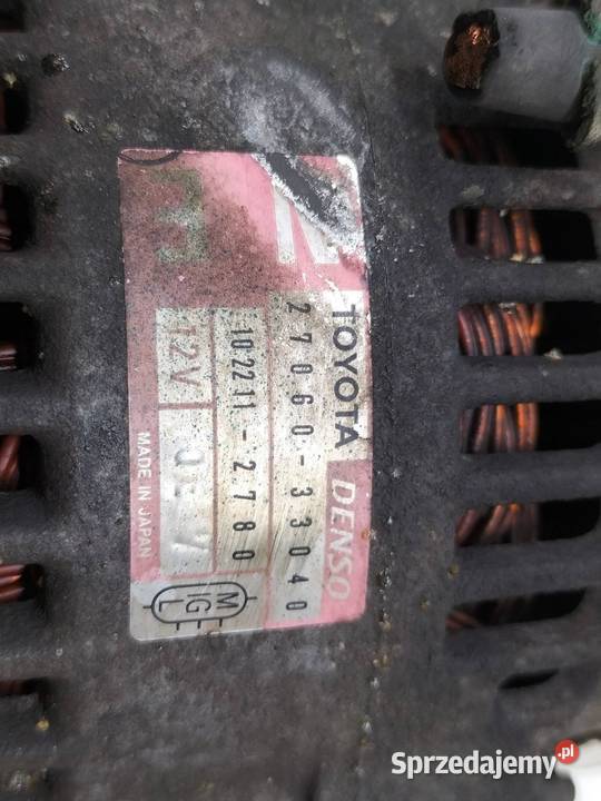 ALTERNATOR 2706033040 14 D4D Toyota Yaris I osobowe