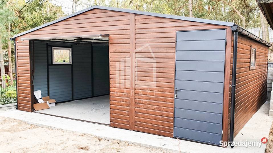 GARAŻ BLASZANY 6m x 58m Brama drzwi okno Lublin