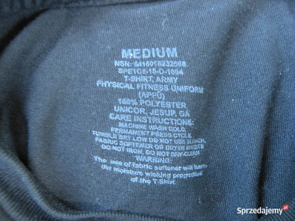 Koszulka Us Army medium czarna Wrocław sprzedam
