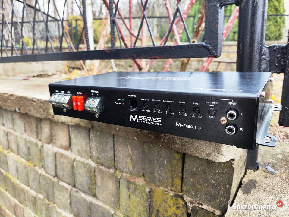 Wzmacniacz samochodowy 1 kanał monoblok Audio Niegowonice