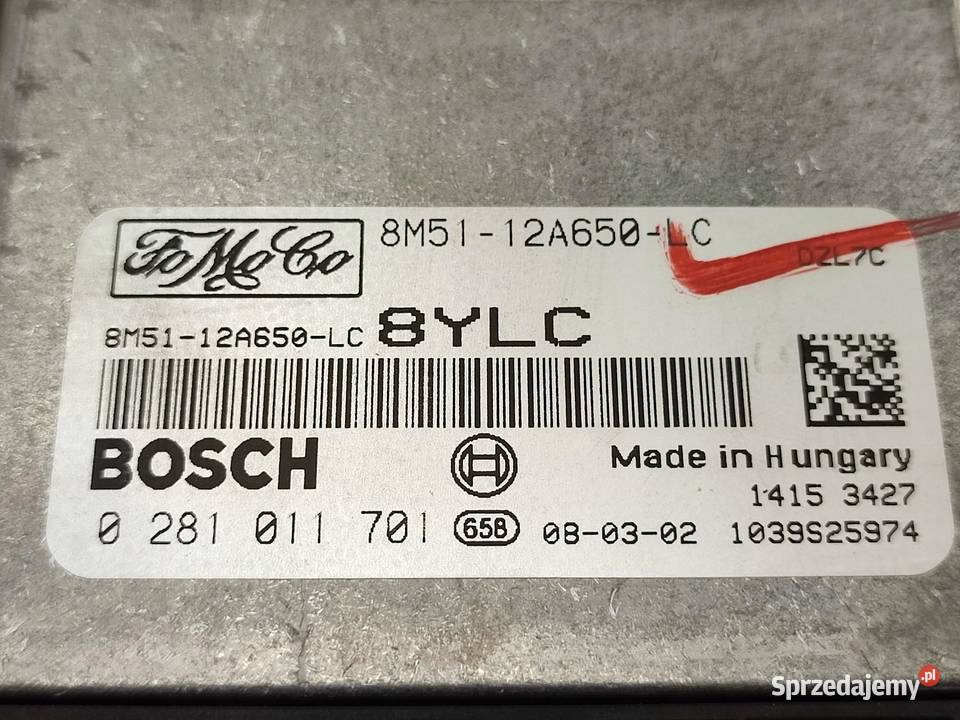 STEROWNIK SILNIKA ECU FORD FOCUS MK2 0411 lubelskie