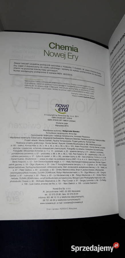 chemia nowej ery ćwiczenia książki mazowieckie Warszawa sprzedam