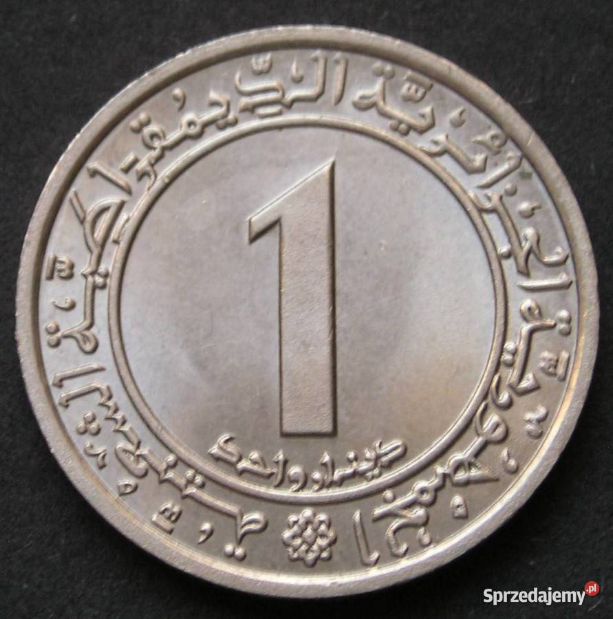 ALGIERIA 1 DINAR 1972 STAN MENNICZY Łódź