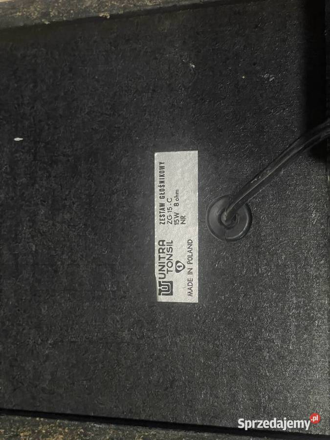 Zestaw głośnikowy Unitra Tonsil ZG 15C pomorskie Jeleńska Huta