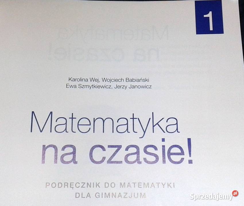 Matematyka na czasie kl 1 K Wej W lubelskie Chełm