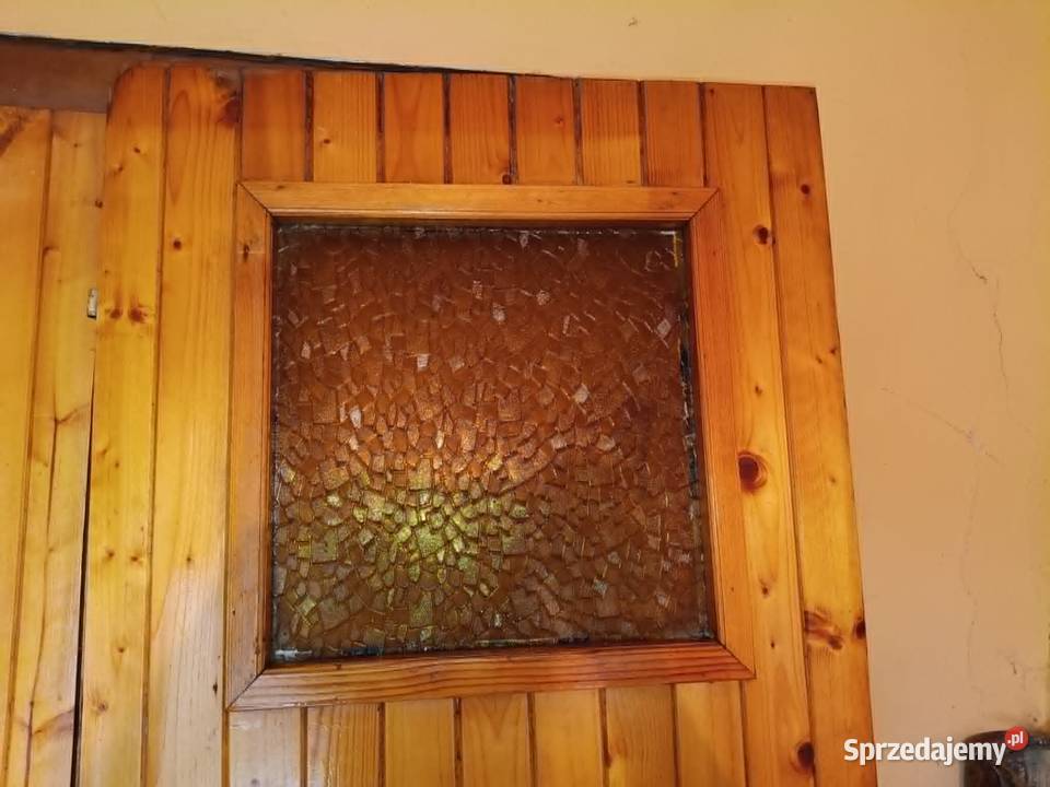 Drzwi PRAWE retro z boazerią 200x74 miodowa 74cm Łódź