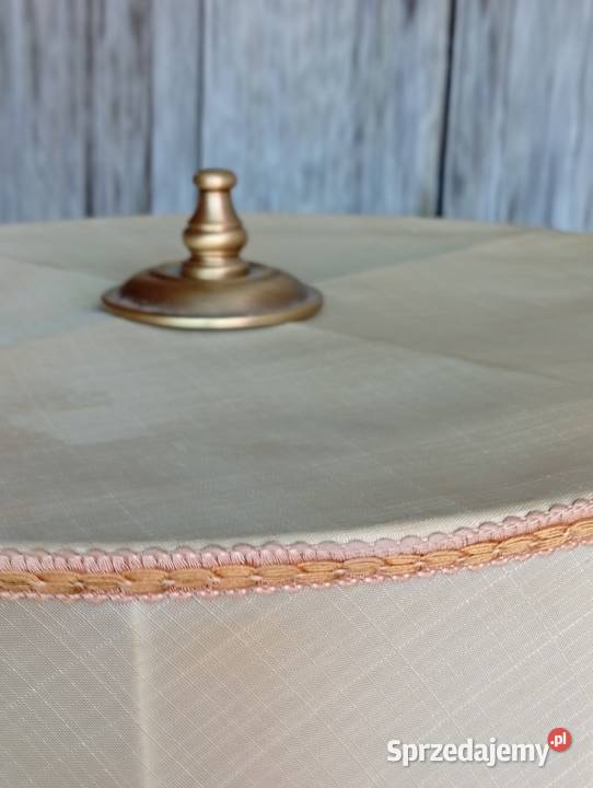 Mosiężna lampa podłogowa z abażurem 328