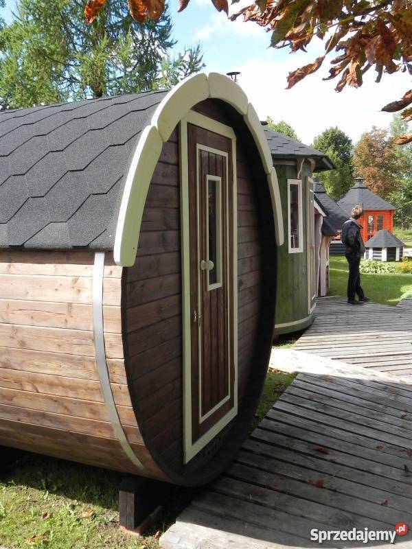 Sauna ogrodowa sauna beczka 4m z piecem Dom i Ogród Płock