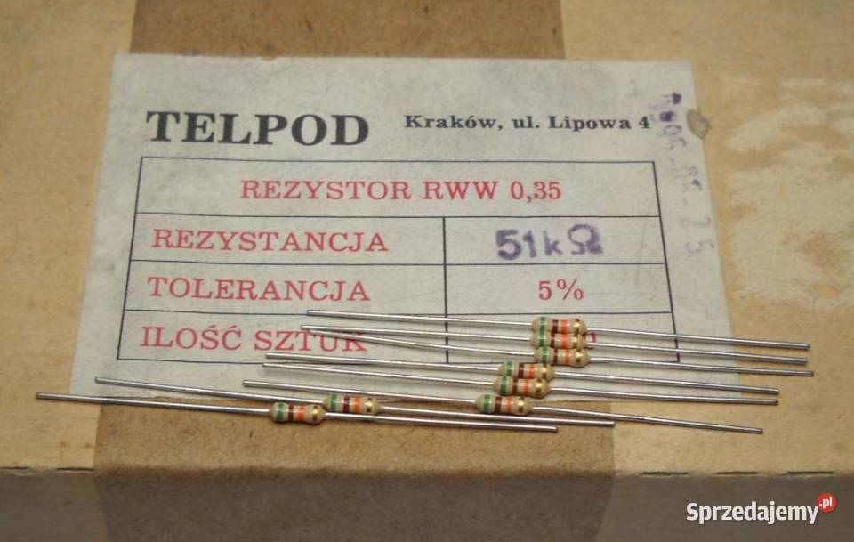 Rezystor 51k RWW 035 Unitra TELPOD sprzedam