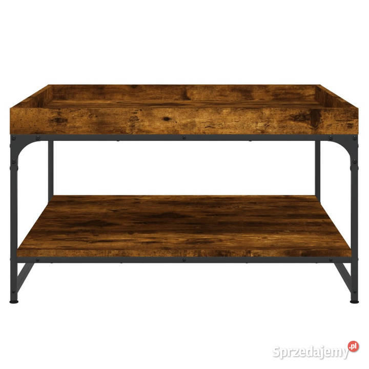 Stolik kawowy przydymiony dąb 80x80x45 WM832815 Warszawa