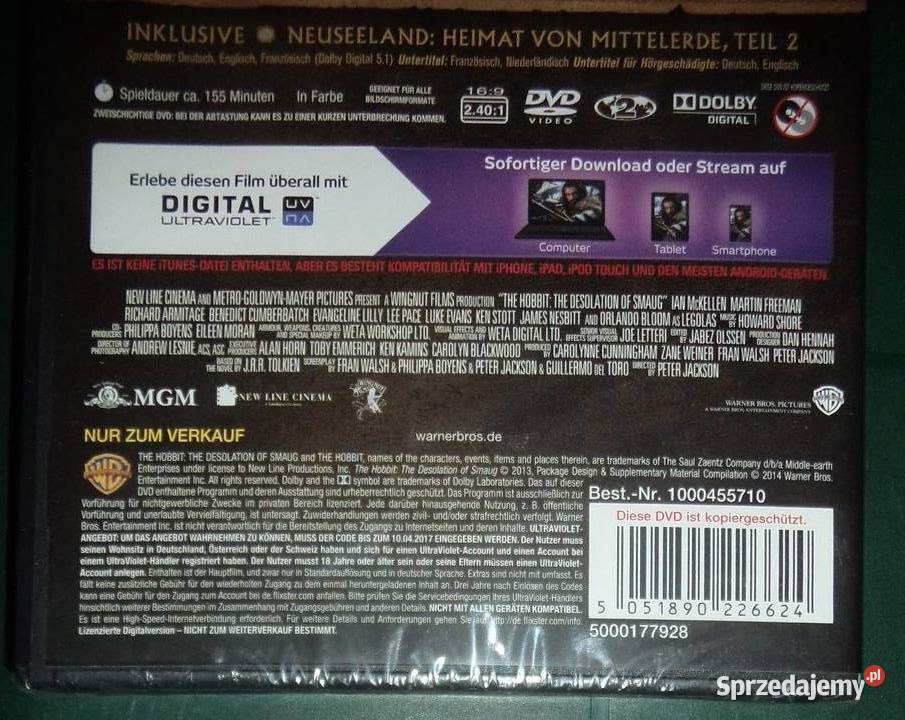 Der Hobbit Smaugs Einode ANG NIEM FRDVD z 2014