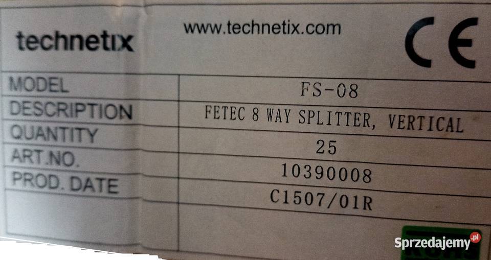 Rozgałęźnika sygnału TV 8 wyjść sprzedam