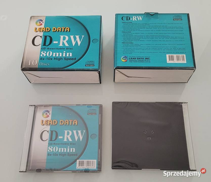 CDRW Lead Data 700MB 80Min 10x Pudełka 19 sprzedam