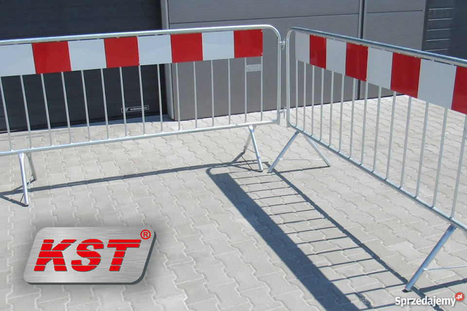Ostrzegawcza barierka lekka BHP do ogrodzeń Katowice