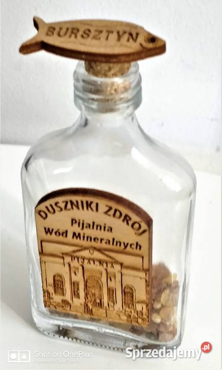 1Pamiątka Duszniki Zdrój z bursztynem sprzedam