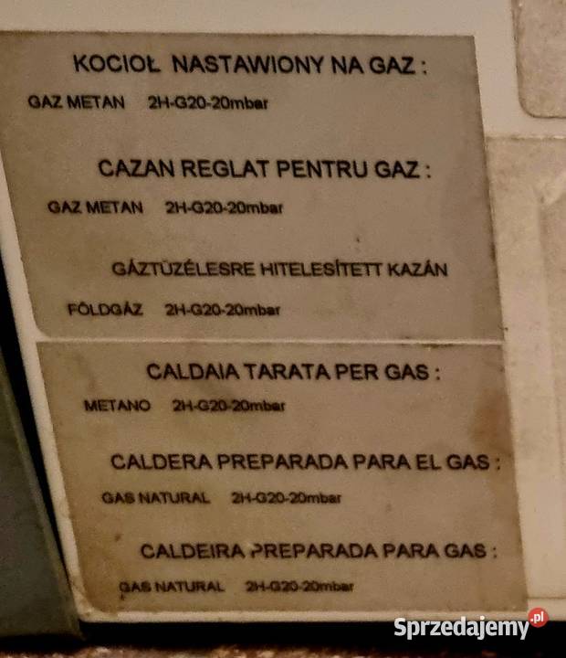 Piec gazowy Ariston T2 do naprawy na części