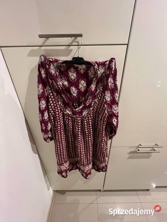 Subtelna kolorowa sukienka w wzorki M Monsoon Gdańsk