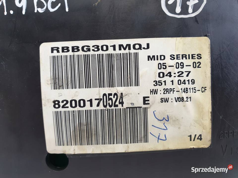 Renault Megane II 19 DCI ZEGARY LICZNIK europa Janów