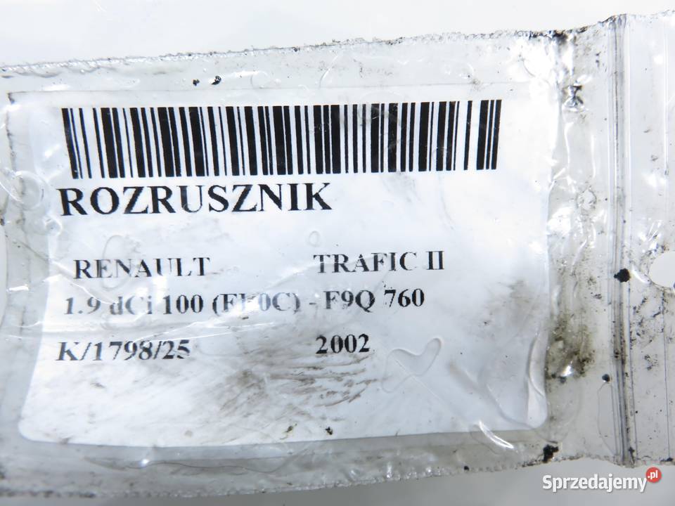 ROZRUSZNIK RENAULT TRAFIC II 19 dCi 100 F9Q 760