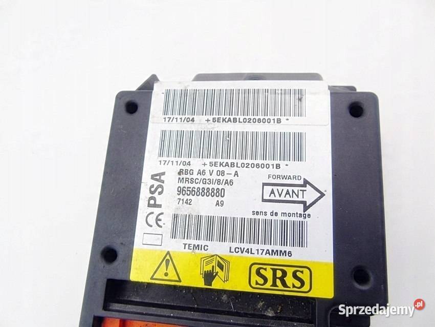 STEROWNIK MODUŁ KOMPUTER PODUSZEK CITROEN C3 C2 Pozostałe Sosnowiec