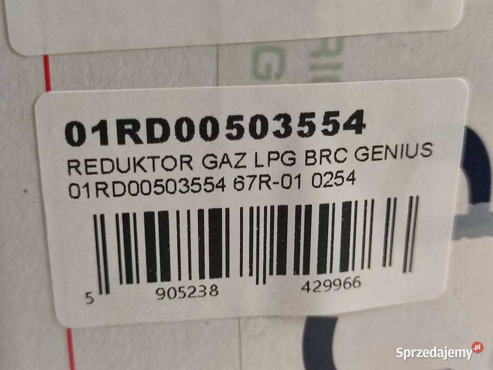 REDUKTOR GAZ LPG BRC GENIUS 01RD00503554 osobowe lubelskie