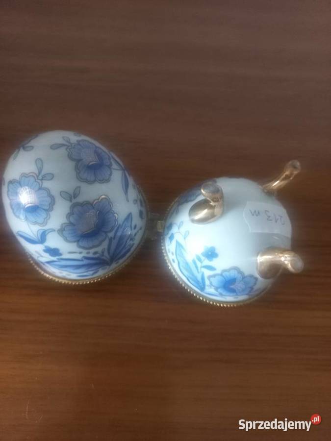 Porcelanowe jajko szkatułka Toruń