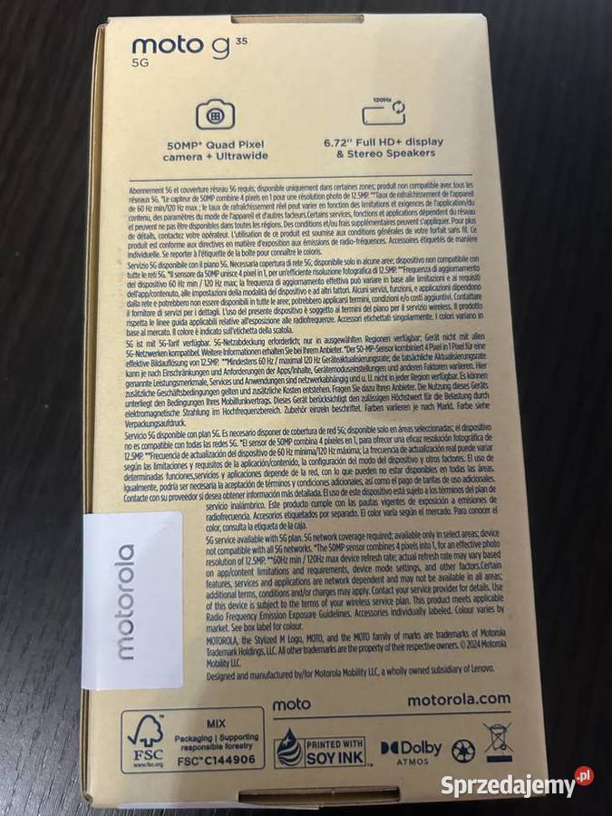 Motorola g3 G 8128 Nowa KORALOWY Brwinów