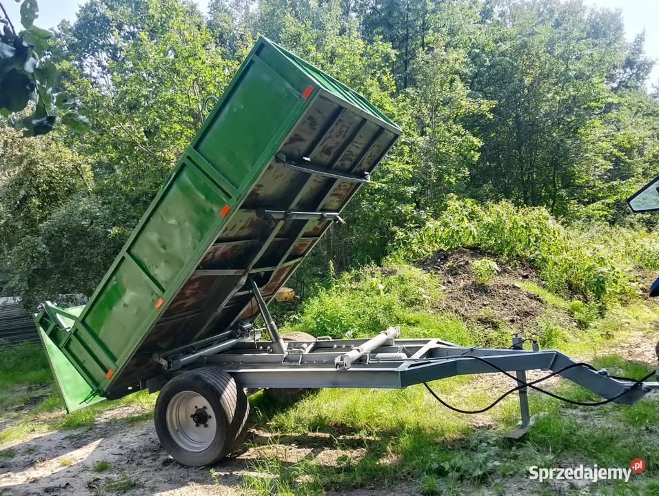 Przyczepa jednoosiowa wywrotka 10t nieuszkodzony śląskie Zawiercie